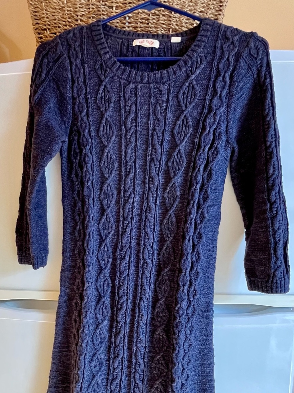 Fat Face Cable Knit Sweater Dress - Excellent condition, size small